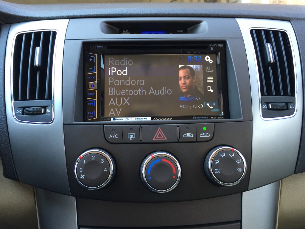 Although the unit will pair with a phone via Bluetooth, connecting the phone's cable to the USB port on the rear of the unit enables more features. Specifically, AppOne Live, allowing (1) Navigation with close by Google suggestions and Yelp reviews,  (2) Events/Weather  (3) iPod Music, complete with navigation of Apple Radio, Songs, Playlists, Albums, etc .. and (4) Calendar, which you can view in list or timeline view.